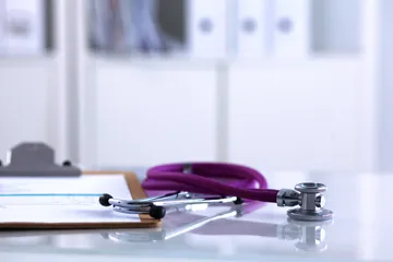 clipboard and stethescope